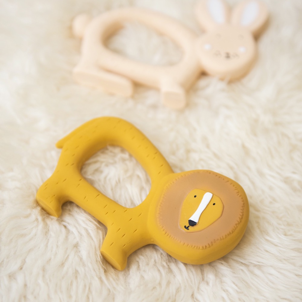 Natural rubber grasping toy - Mr. Lion